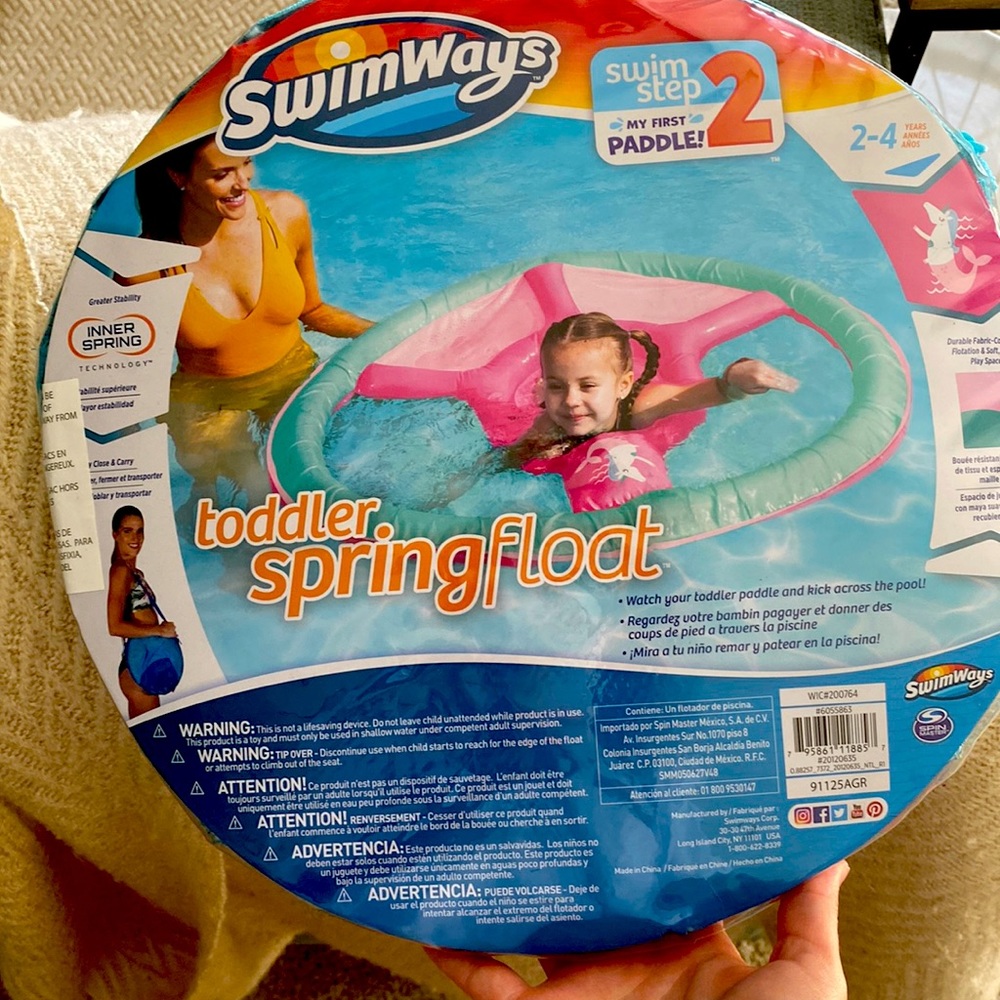 Pink float for a toddler, brand new